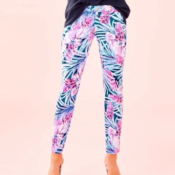 NWT Lilly Pulitzer Kelly Knit Skinny Ankle Pants - Picture 2 of 5